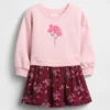 Vintagesoft-sweatshirtjurk voor Baby & Peuter