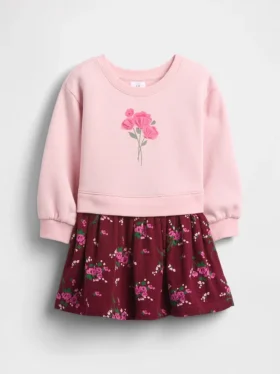 Vintagesoft-sweatshirtjurk voor Baby & Peuter