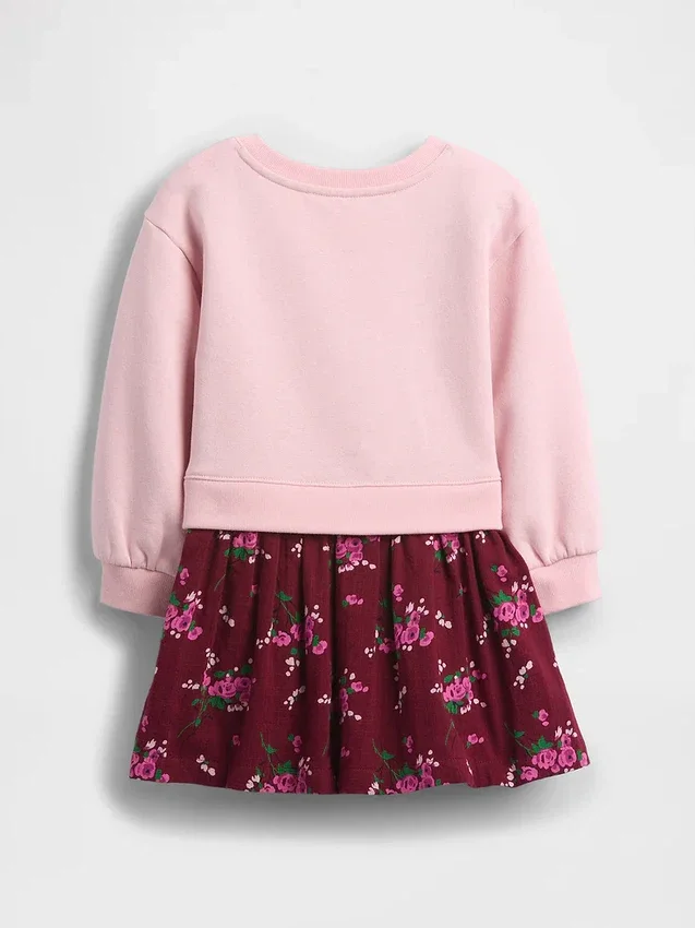 Vintagesoft-sweatshirtjurk voor Baby & Peuter