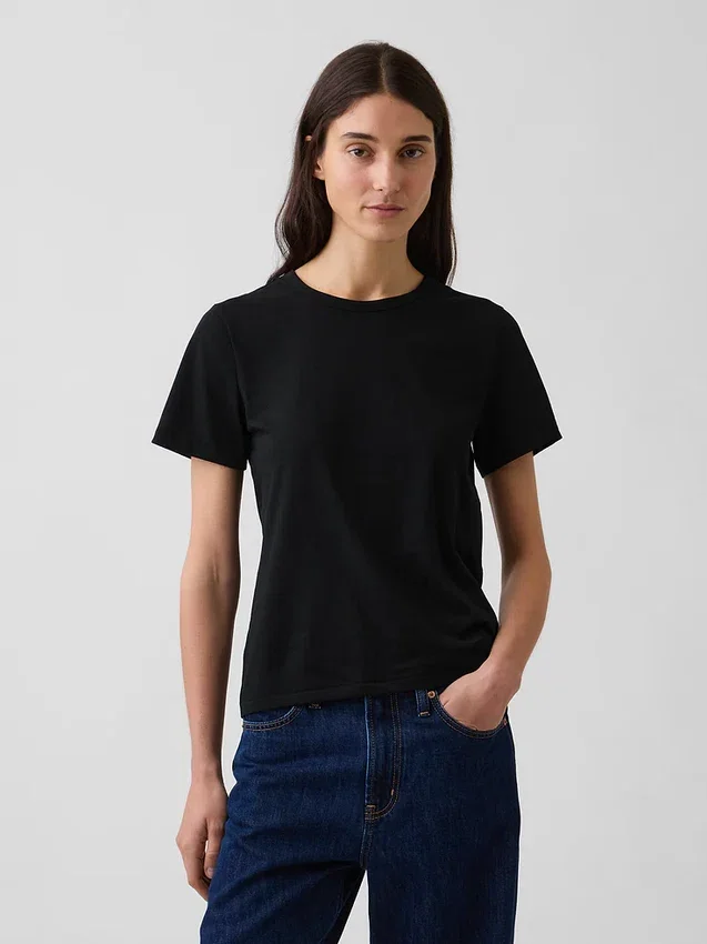 Vintagesoft T-shirt van biologisch katoen