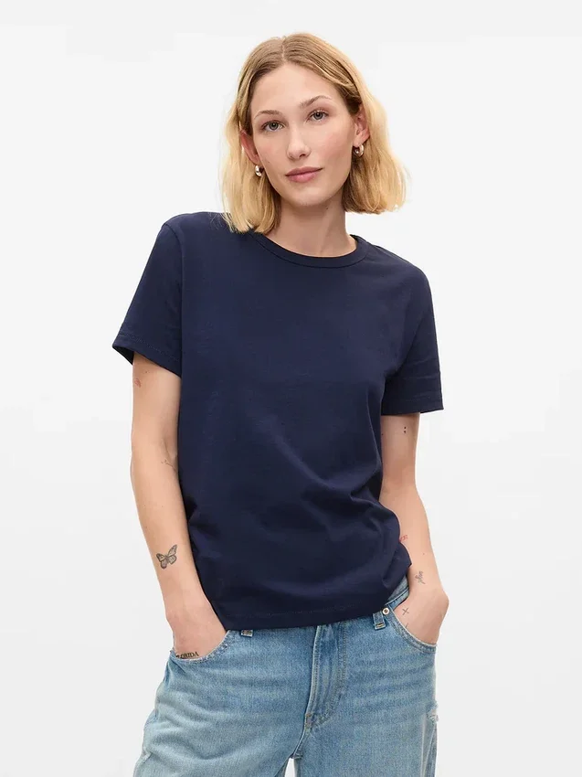 Vintagesoft T-shirt van biologisch katoen