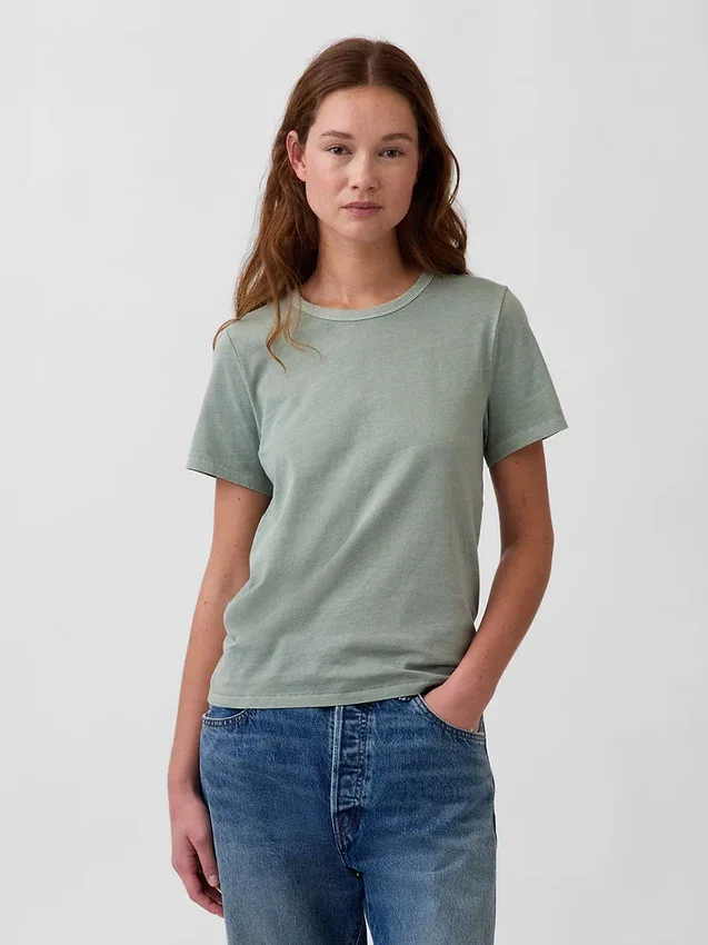 Vintagesoft T-shirt van biologisch katoen