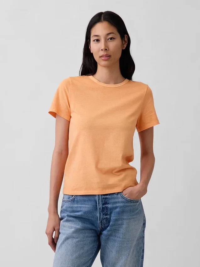 Vintagesoft T-shirt van biologisch katoen