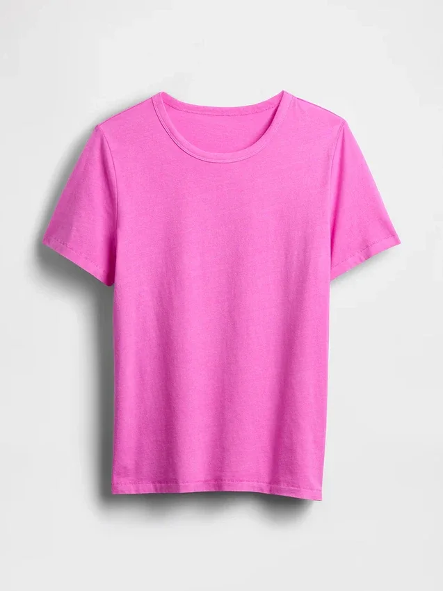 Vintagesoft T-shirt van biologisch katoen