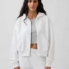 Vintagesoft Terry-hoodie met rits