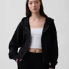 Vintagesoft Terry-hoodie met rits
