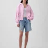 Vintagesoft Terry-hoodie met rits