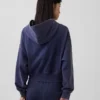 Vintagesoft Terry-hoodie met rits