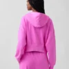 Vintagesoft Terry-hoodie met rits