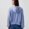 Vintagesoft Terry-hoodie met rits