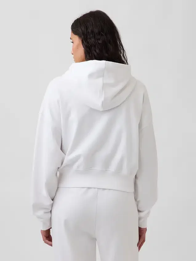 Vintagesoft Terry-hoodie met rits