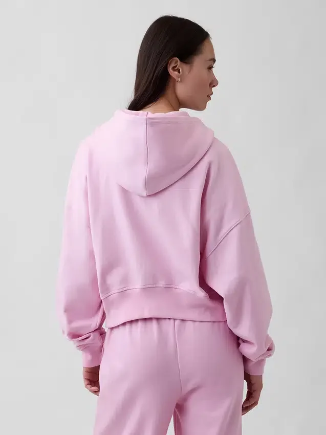 Vintagesoft Terry-hoodie met rits