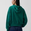 Vintagesoft Terry-hoodie met rits