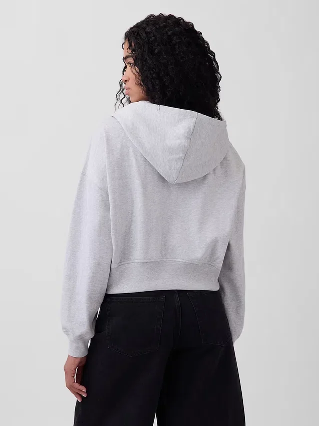 Vintagesoft Terry-hoodie met rits
