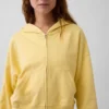 Vintagesoft Terry-hoodie met rits