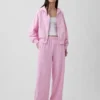 Vintagesoft Terry joggingbroek met wijde pijpen