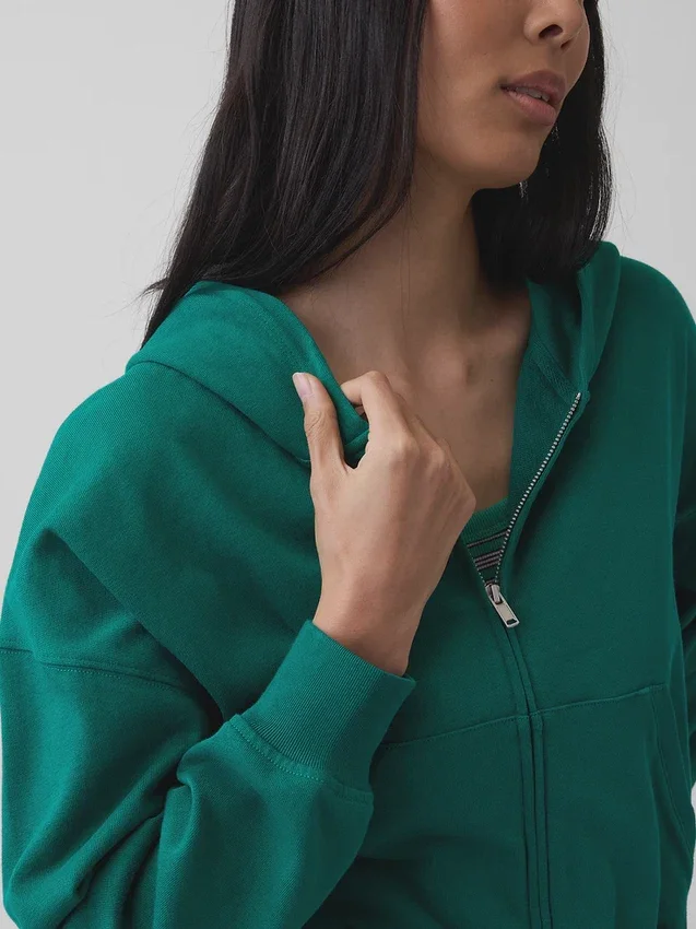 Vintagesoft Terry-hoodie met rits