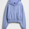 Vintagesoft Terry-hoodie met rits