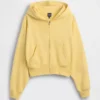 Vintagesoft Terry-hoodie met rits