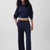 Vintagesoft Terry joggingbroek met wijde pijpen