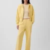 Vintagesoft Terry joggingbroek met wijde pijpen
