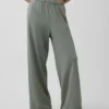 Vintagesoft Terry joggingbroek met wijde pijpen