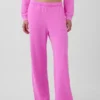 Vintagesoft Terry joggingbroek met wijde pijpen