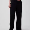 Vintagesoft Terry joggingbroek met wijde pijpen