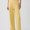 Vintagesoft Terry joggingbroek met wijde pijpen