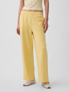 Vintagesoft Terry joggingbroek met wijde pijpen