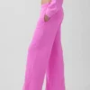 Vintagesoft Terry joggingbroek met wijde pijpen