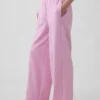 Vintagesoft Terry joggingbroek met wijde pijpen