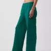 Vintagesoft Terry joggingbroek met wijde pijpen