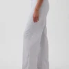Vintagesoft Terry joggingbroek met wijde pijpen