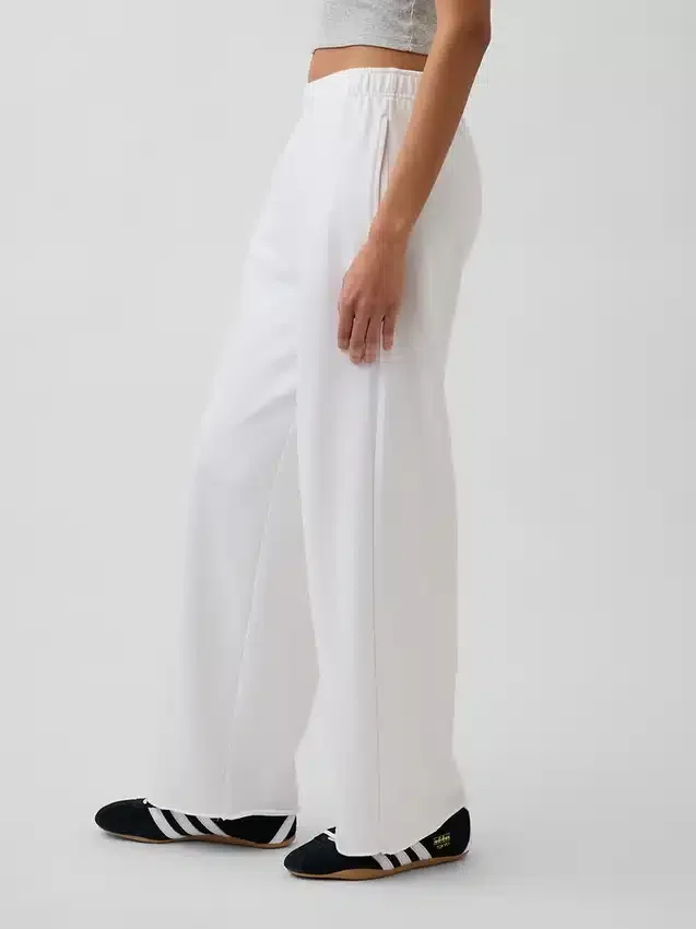 Vintagesoft Terry joggingbroek met wijde pijpen