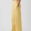 Vintagesoft Terry joggingbroek met wijde pijpen