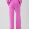 Vintagesoft Terry joggingbroek met wijde pijpen