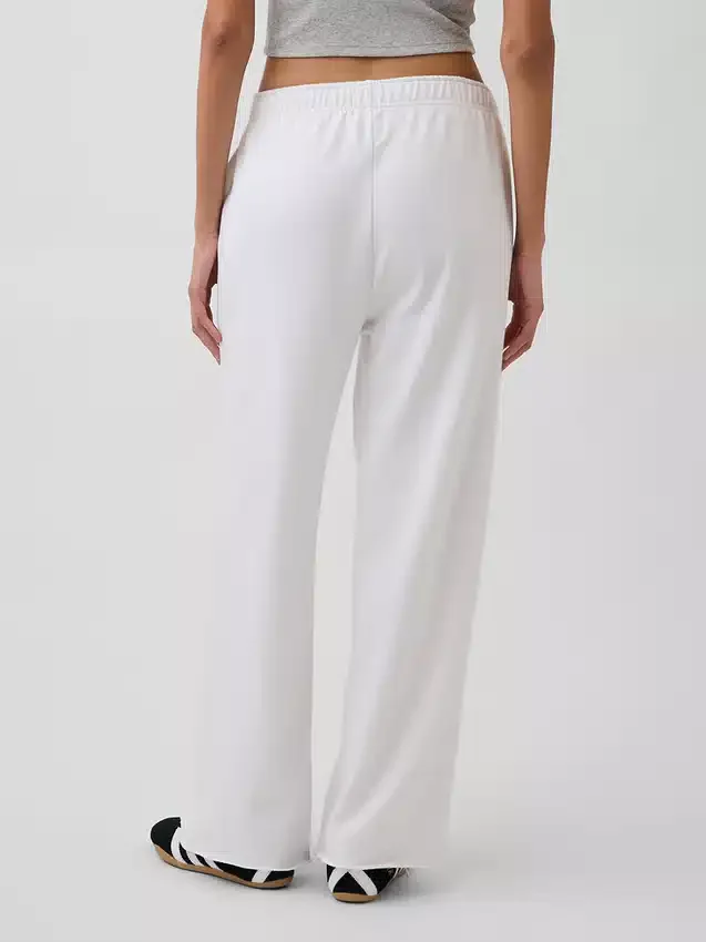 Vintagesoft Terry joggingbroek met wijde pijpen