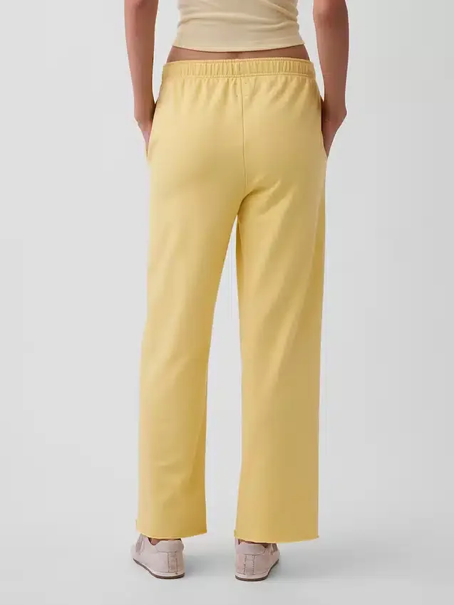Vintagesoft Terry joggingbroek met wijde pijpen