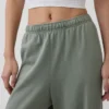 Vintagesoft Terry joggingbroek met wijde pijpen