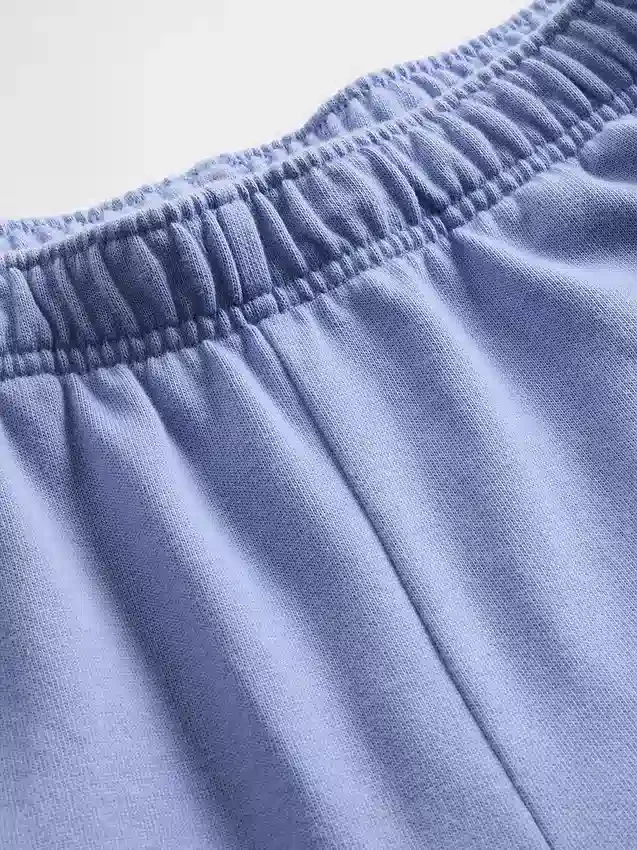 Vintagesoft Terry joggingbroek met wijde pijpen