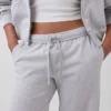 Vintagesoft Terry joggingbroek met wijde pijpen