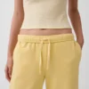 Vintagesoft Terry joggingbroek met wijde pijpen