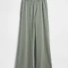 Vintagesoft Terry joggingbroek met wijde pijpen