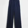 Vintagesoft Terry joggingbroek met wijde pijpen