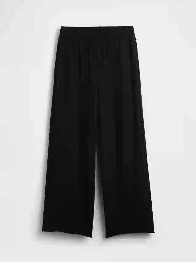 Vintagesoft Terry joggingbroek met wijde pijpen