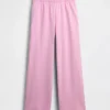 Vintagesoft Terry joggingbroek met wijde pijpen