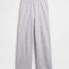 Vintagesoft Terry joggingbroek met wijde pijpen
