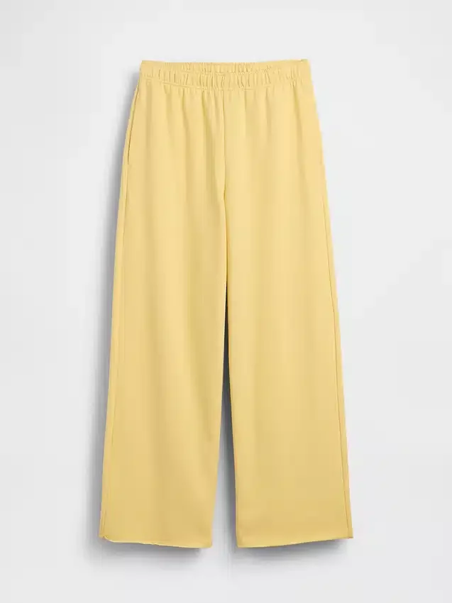 Vintagesoft Terry joggingbroek met wijde pijpen