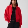 Vintagesoft Terry oversized hoodie met rits en schuine pas